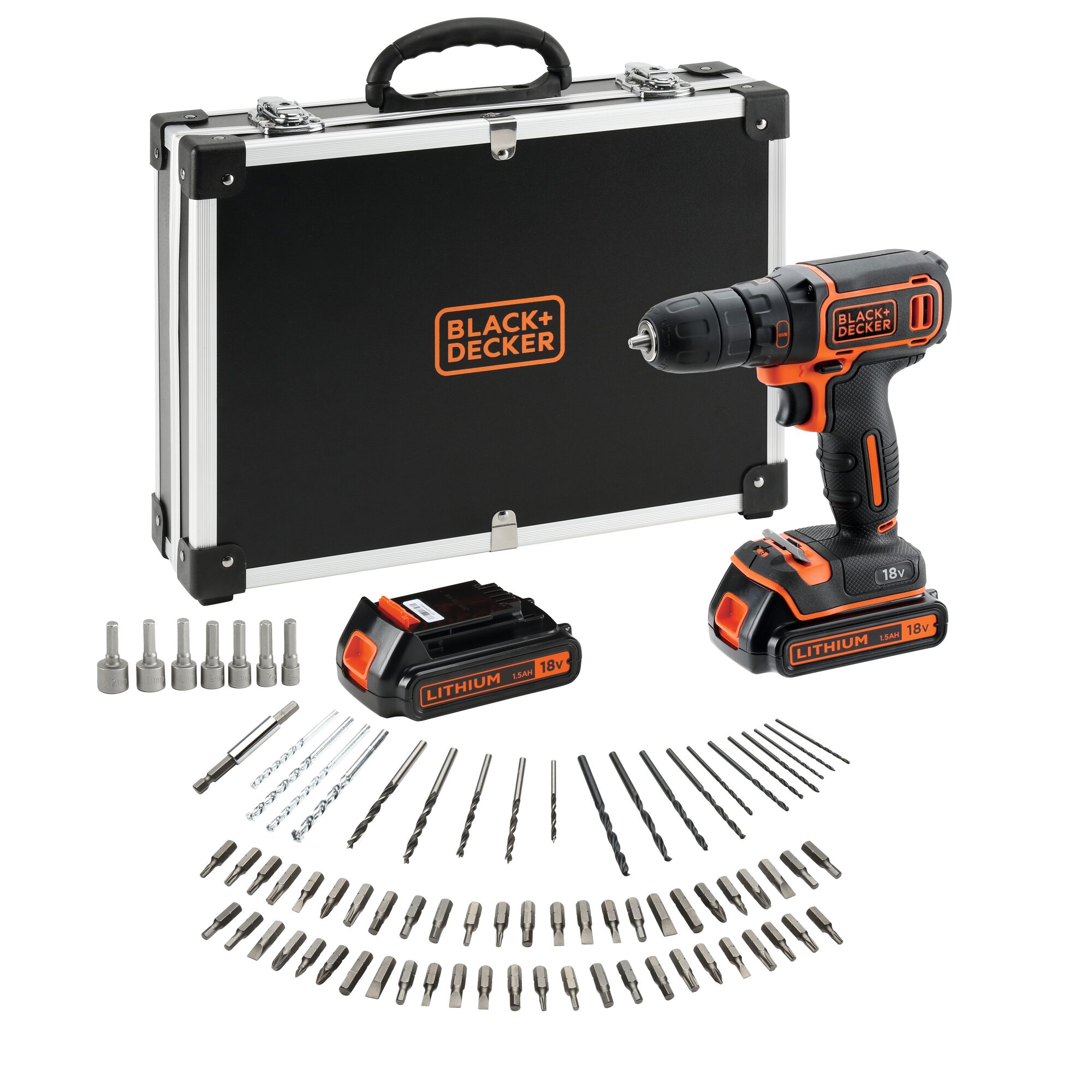 Black and decker cordless drill 18v charger hot sale