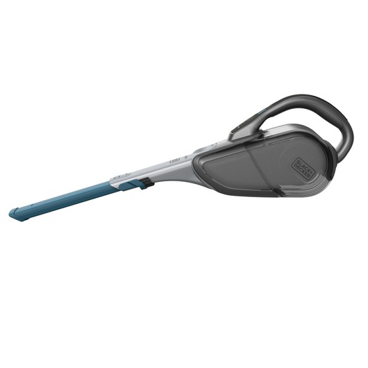A BLACK+DECKER handheld vacuum cleaner with a slim, elongated nozzle and ergonomic handle, shown against a white background.