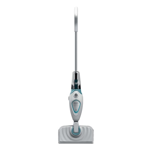 A BLACK+DECKER steam mop, model FSM1605, shown standing upright against a white background.