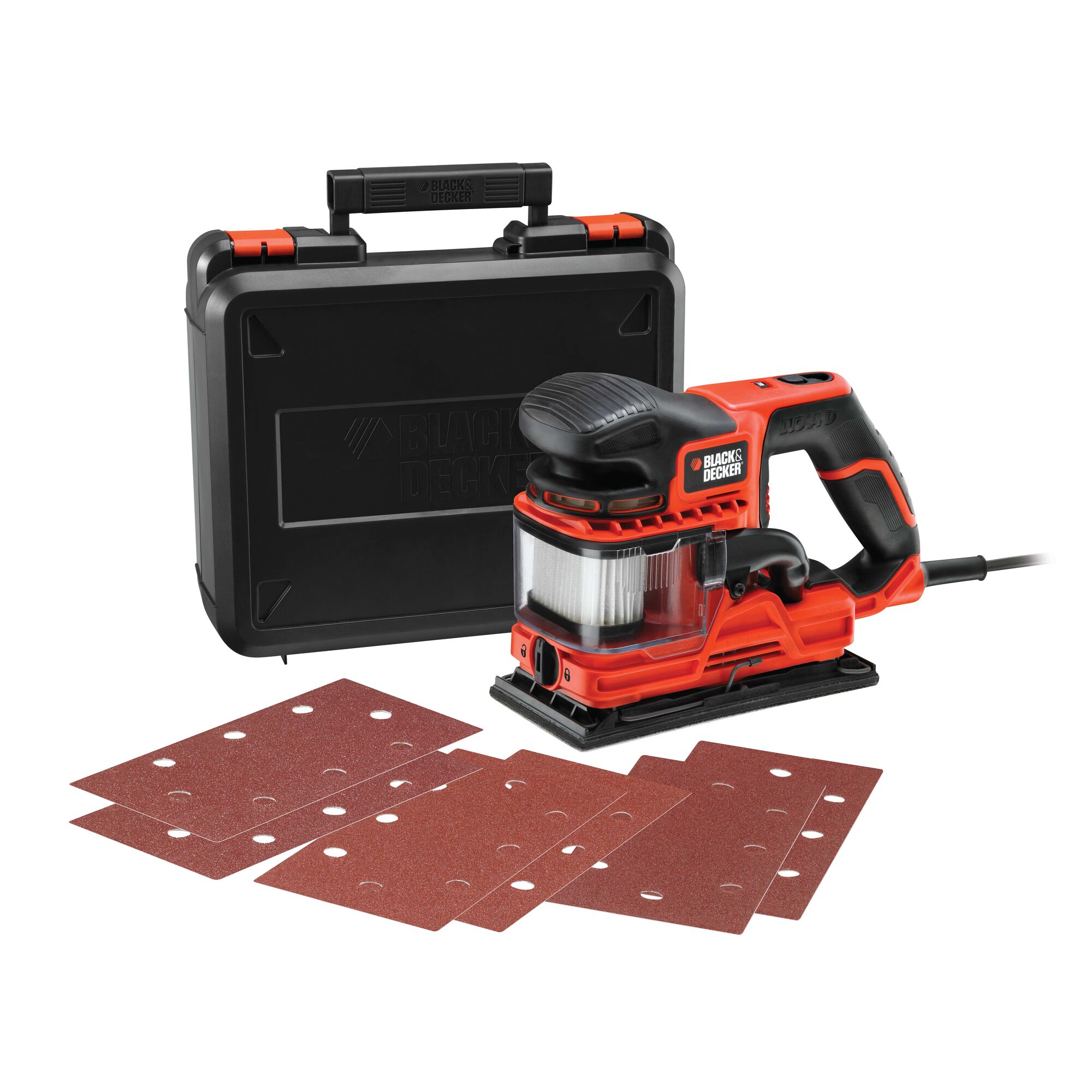 270W DUOSAND 1 3 Sheet Sander With Accessories BLACK DECKER