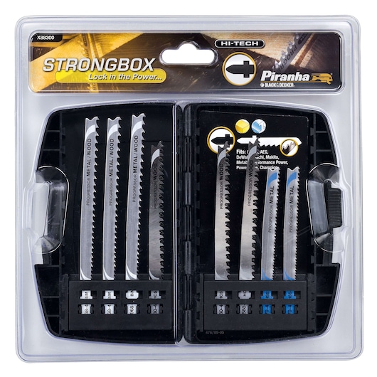 Strongbox HI TECH Mixed T-Shank Jigsaw Blade Set (8 pc.)